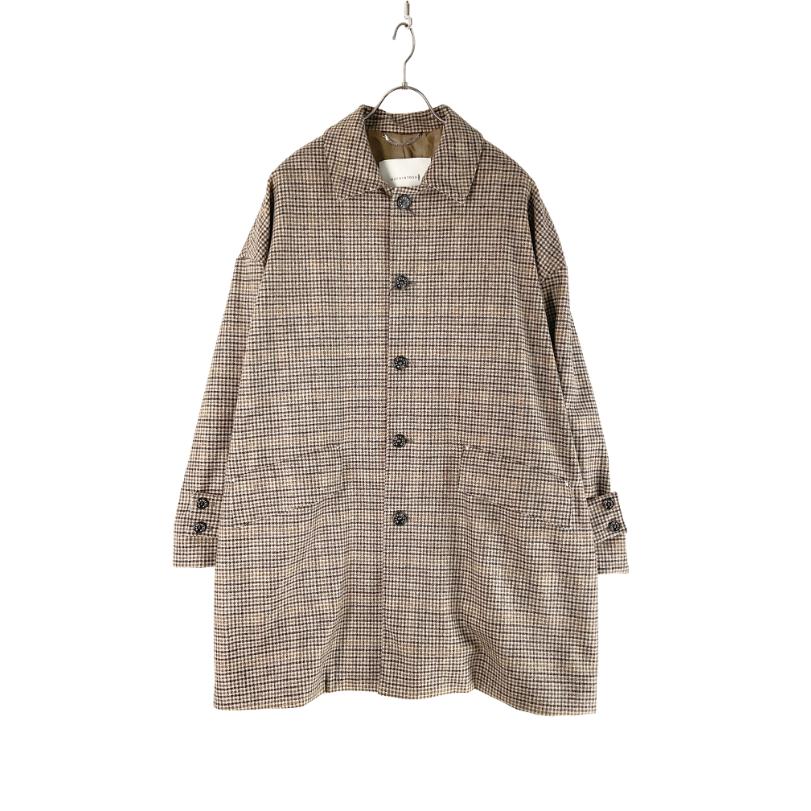 HUMBIE LONG MB✨千鳥格子 MACKINTOSH 千鳥格子チェックロングコート HUMBIE GTS 未使用品 36