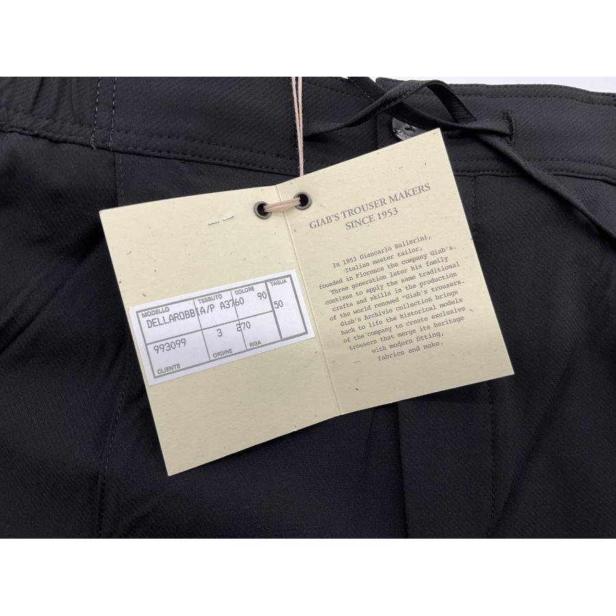 【新品】giab's ARCHIVIO 永久クリース ストレッチスラックス 50 giab's ARCHIVIO ジャブスアルキビオ 永久クリース ストレッチ