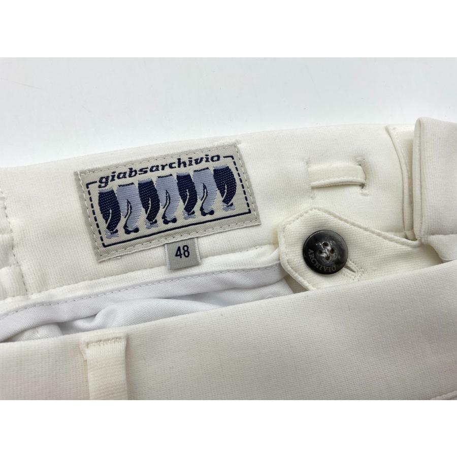 新品 giab's ARCHIVIO 永久クリースストレッチスラックス 48 giab's ARCHIVIO ジャブスアルキビオ マサッチョ 永久クリース