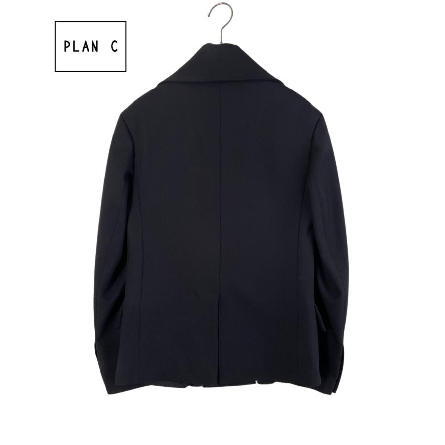 PLAN C プランシー スカーフドッキングジャケット 未使用 36 ネイビー 