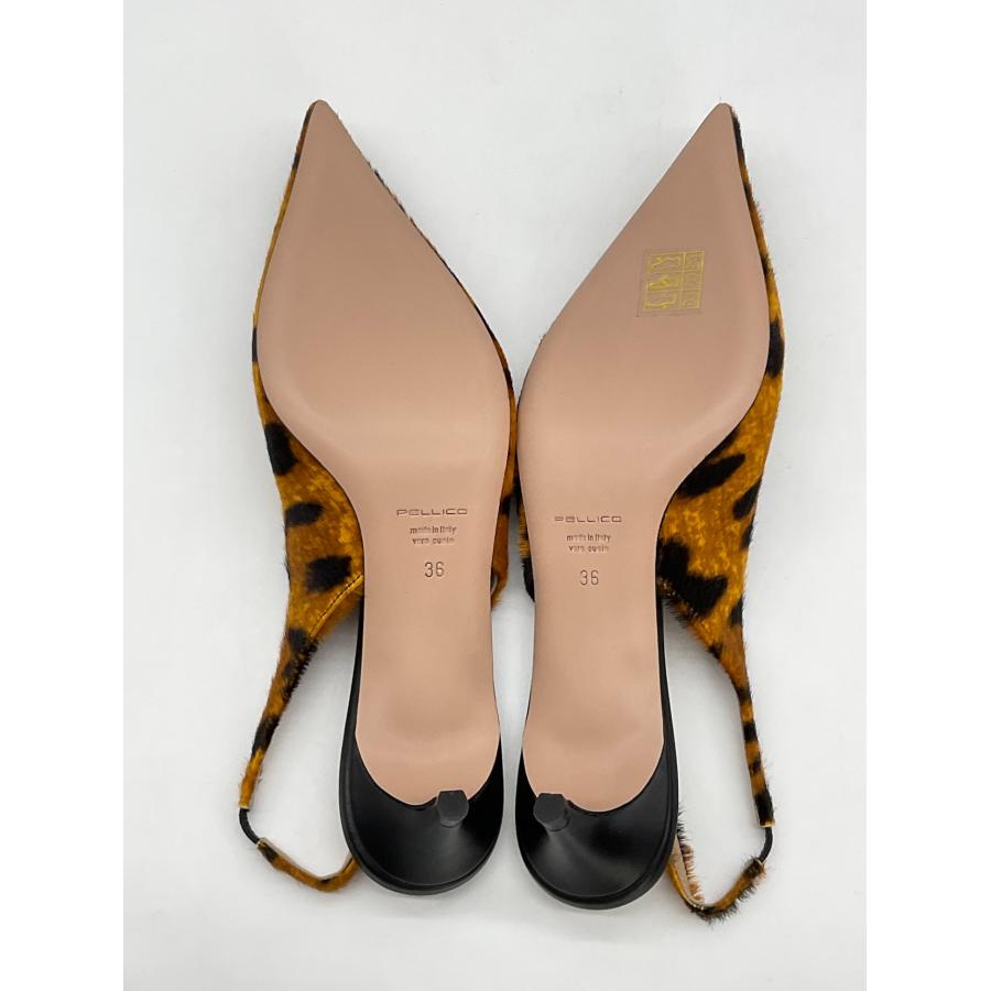 PELLICO ペリーコ レオパードバックスリングハラコヒールパンプス 未