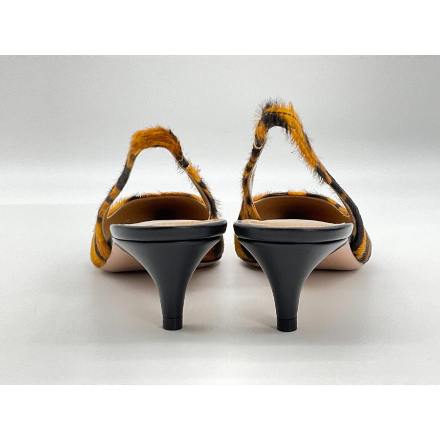 PELLICO ペリーコ レオパードバックスリングハラコヒールパンプス 未