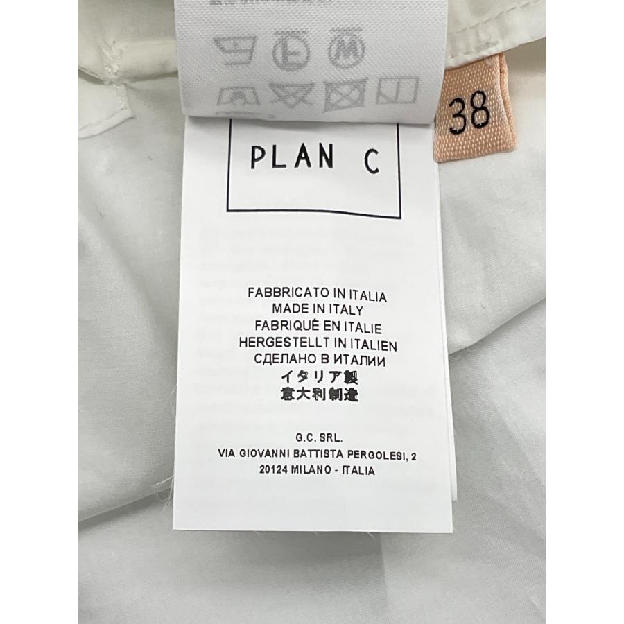 ★新品/定価8万★ PLAN C コットンフィッシュテールシャツ 38 PLAN C プランシー コットンフィッシュテールシャツ 新品 38 ホワイト
