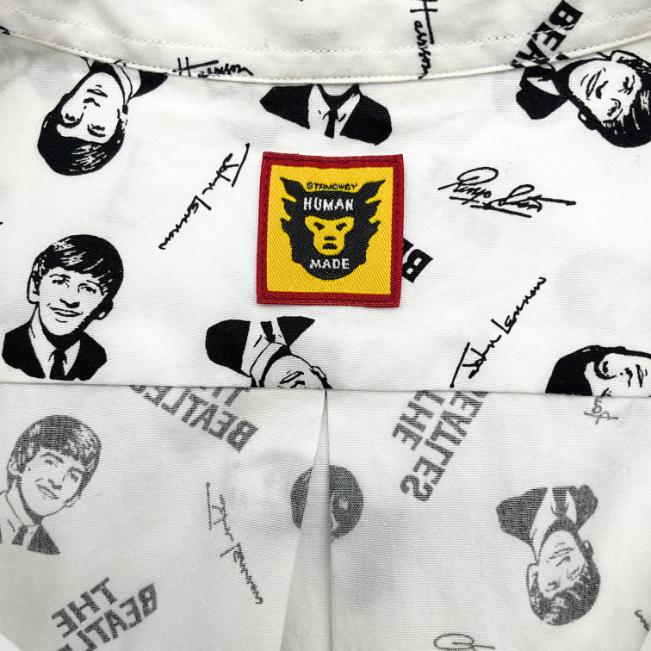 新品 HUMAN MADE ヒューマンメイド ALOHA 長袖シャツ HUMAN MADE ヒューマンメイド BEATLES ビートルズ ALOHA SHIRT アロハ