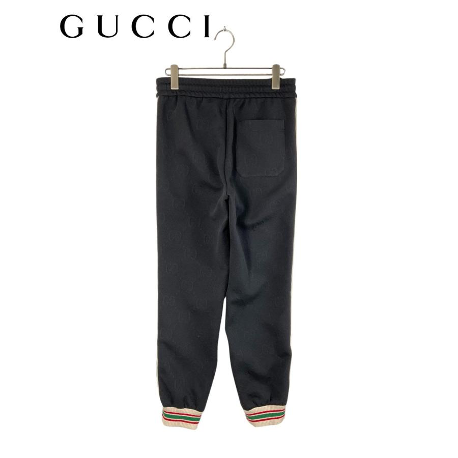 GUCCI モノグラムジャージーパンツ 663569-XJDE9 S (175/78A) ブラック