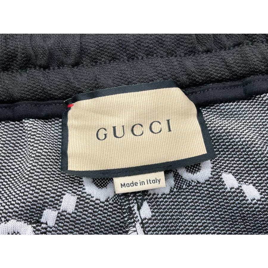 GUCCI モノグラムジャージーパンツ 663569-XJDE9 S (175/78A) ブラック