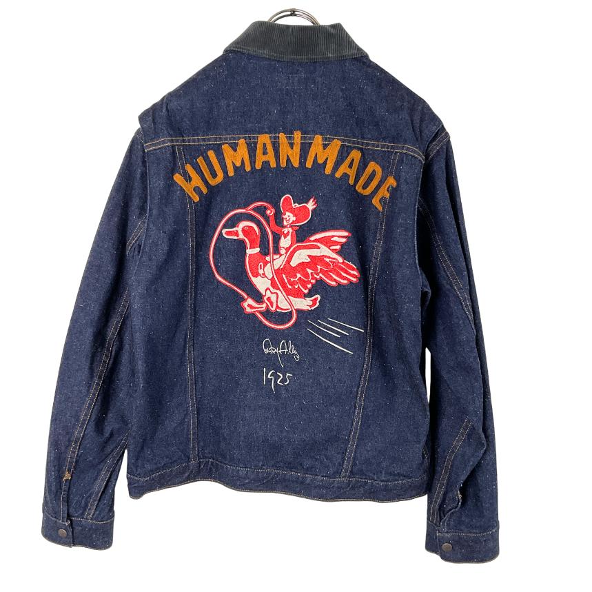 Human Made デニムジャケット 美品　L HUMAN MADE ヒューマンメイド ジップアップ デニム ワークジャケット L