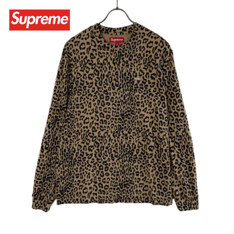 Supreme ヒョウ柄 長袖カットソー Lサイズ Supreme シュプリーム スモールボックスロゴレオパードロングスリーブ