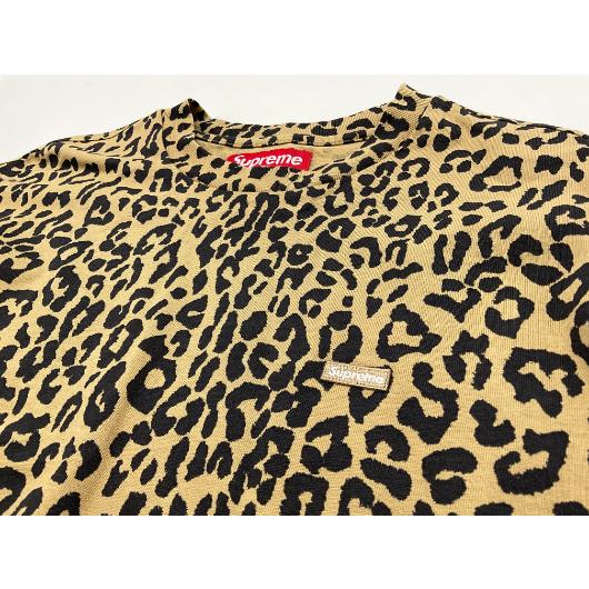 Supreme シュプリーム スモールボックスロゴレオパードロングスリーブ