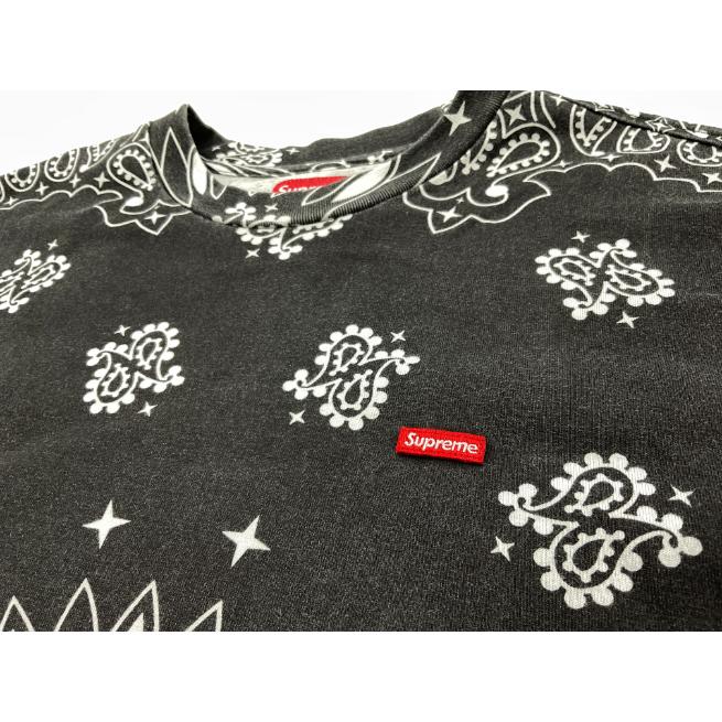 Supreme バンダナ柄small BOXロゴTシャツ21ss サイズL 中古 Supreme シュプリーム バンダナスモールボックスロゴTシャツ Bandana
