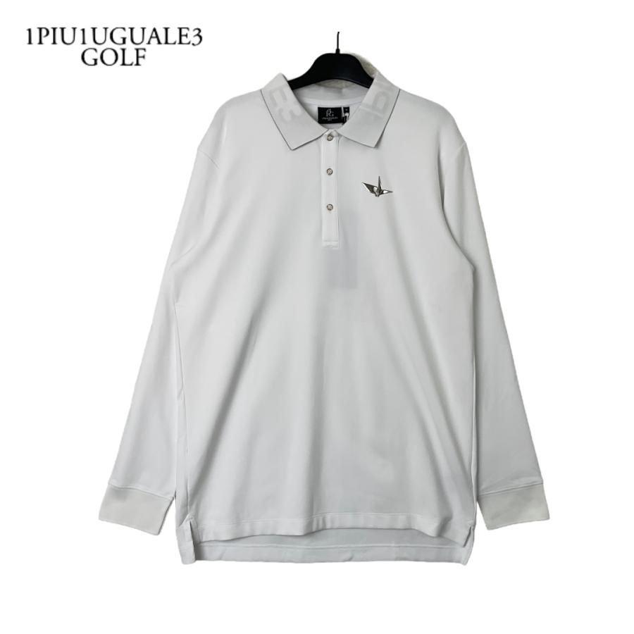 ウノピゥ 1PIU1UGUALE3 GOLF ロゴ長袖ポロシャツ 新品 サイズ6