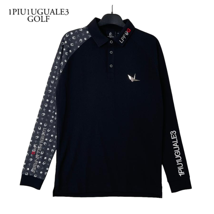 新品】 1PIU1UGUALE3 GOLF ウノピゥウノ BACK CIRCLE LOGO RAGLAN L/S
