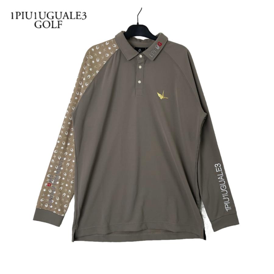 ★新品/定価4.1万★ 1PIU1UGUALE3 ペラフィネ ポロ 1 ホワイト ウノピゥ 1PIU1UGUALE3 GOLF ×ルシアンペラフィネ バックサークルロゴ