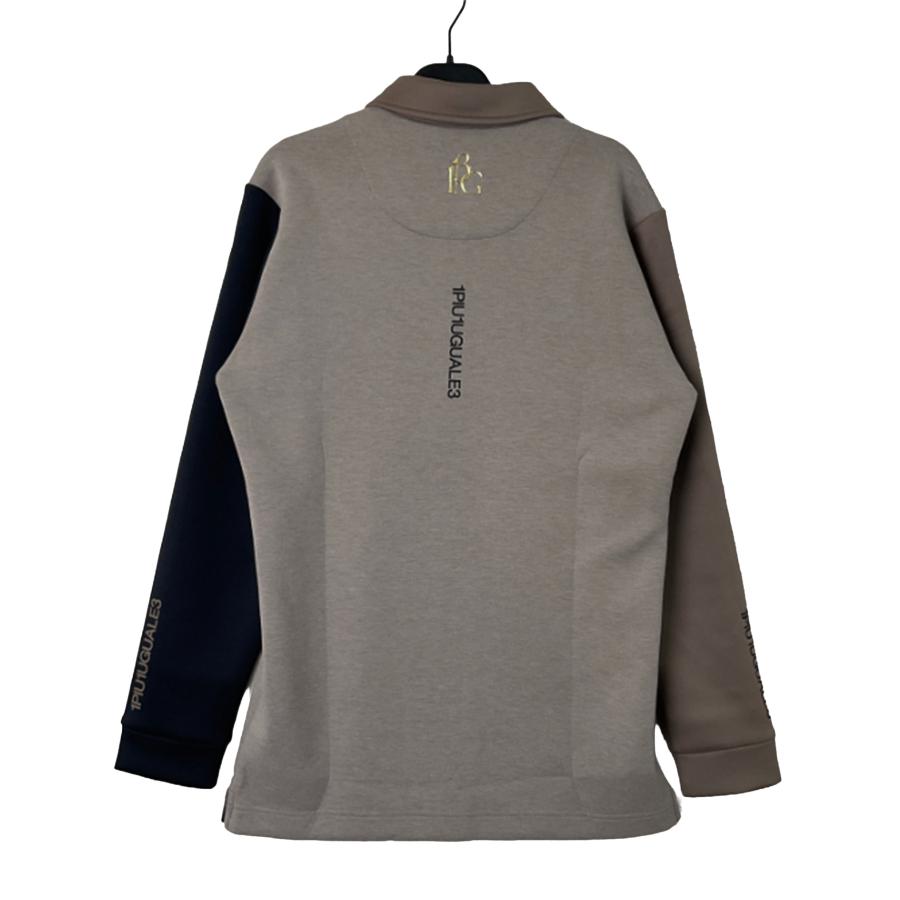 メンズウェア 1PIU1UGUALE3 GOLF L/S POLO STANDARD 新品】 1PIU1UGUALE3 GOLF ウノピゥウノ L/S POLO ポロシャツ ベージュ