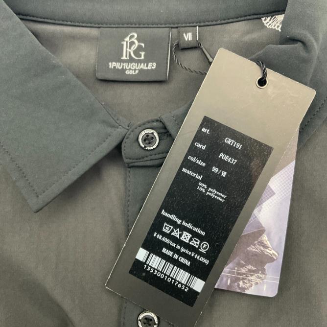 新品】 1PIU1UGUALE3 GOLF ウノピゥウノ L/S POLO STRIPE SWITCH