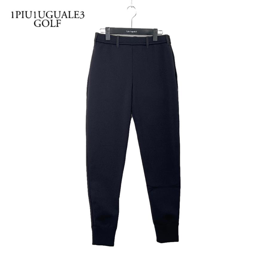 ★新品/定価5.1万★ 1PIU1UGUALE3 ニットパンツ 6 ブラック 1PIU1UGUALE3 GOLF ウノピゥウノ ゴルフ KNIT RIB PANTS ニットリブ