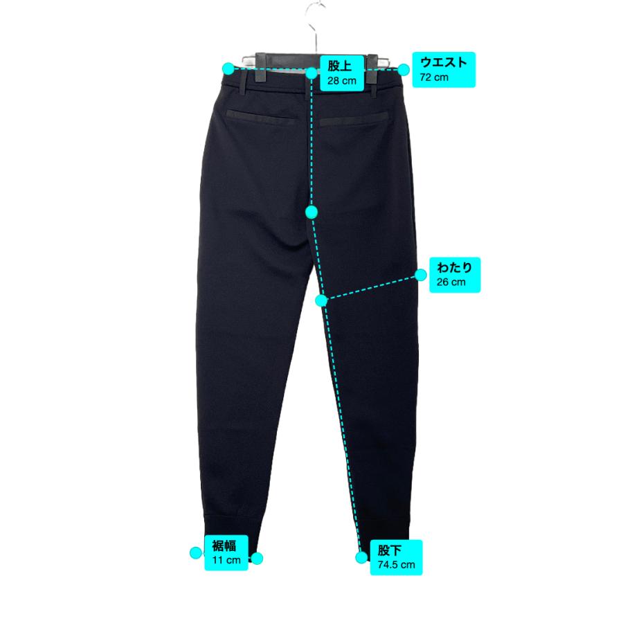 ★新品/定価5.1万★ 1PIU1UGUALE3 ニットパンツ 3 ブラック 1PIU1UGUALE3 GOLF ウノピゥウノ ゴルフ KNIT RIB PANTS ニットリブ
