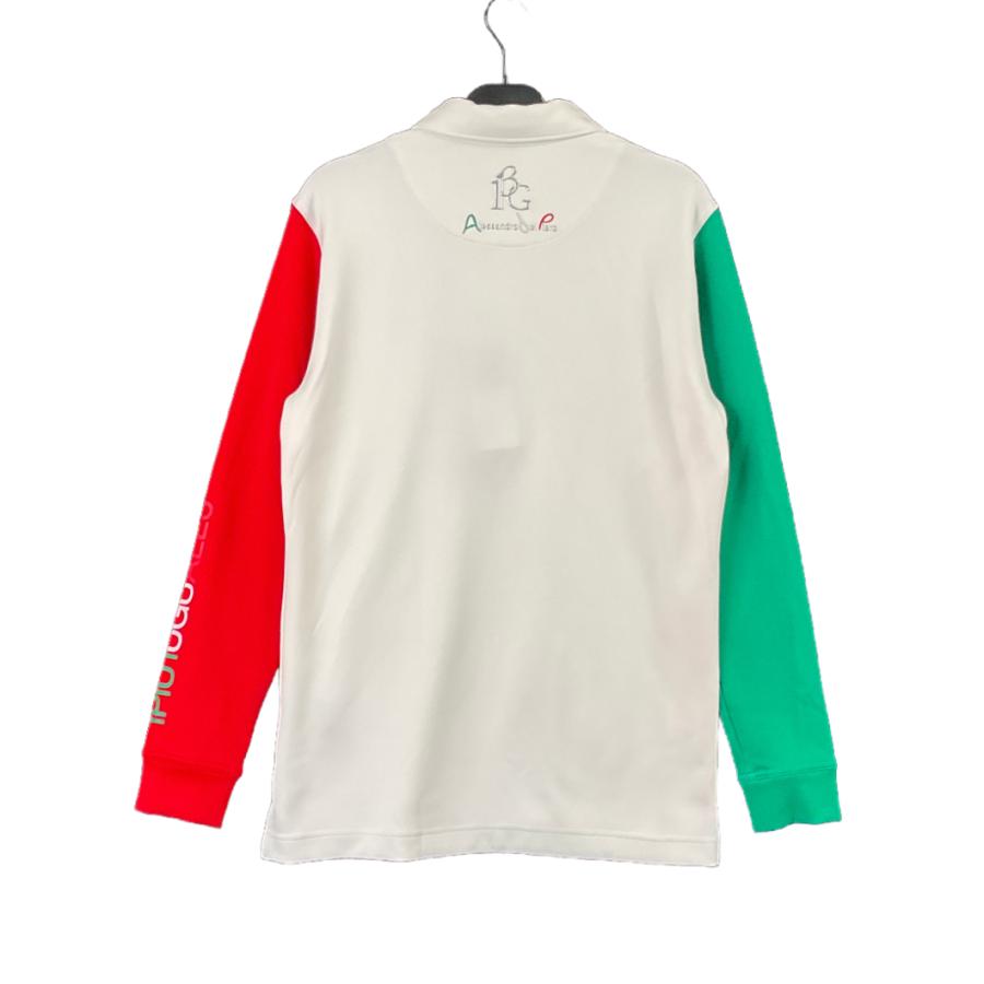 1PIU1UGUALE3 ゴルフシャツ ホワイト 1PIU1UGUALE3 GOLF】『折鶴』のロゴに日本の美意識が宿るゴルフウェア
