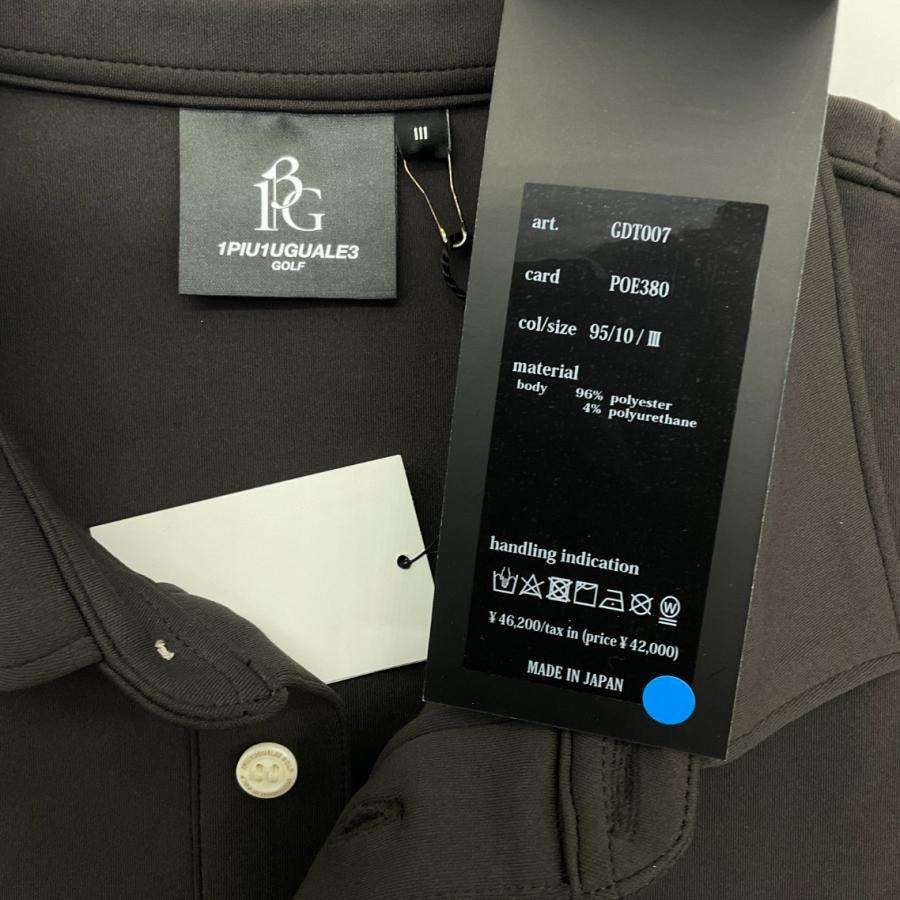 1PIU1UGUALE3 GOLF ポロシャツ デルピエロ 新品】 1PIU1UGUALE3 GOLF ウノピゥウノ × デルピエロ センターロゴ