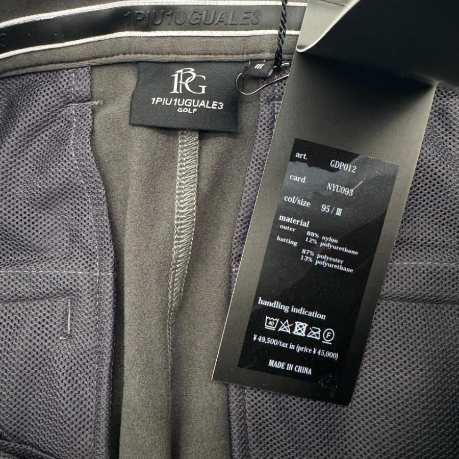1PIU1UGUALE3 GOLF ×アレッサンドロデルピエロ ADP ZIP SLACKS ジップ