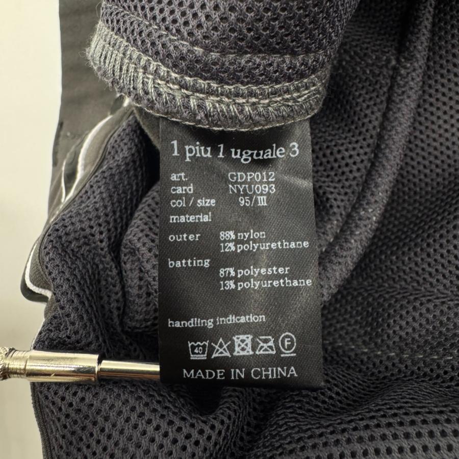 1PIU1UGUALE3 GOLF ×アレッサンドロデルピエロ ADP ZIP SLACKS ジップ
