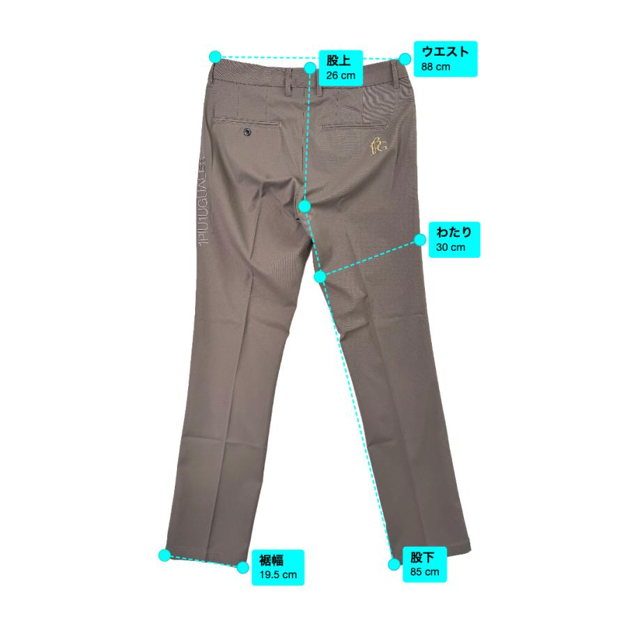 1PIU1UGUALE3 GOLF☆crease pants クリースパンツ M 1PIU1UGUALE3 GOLF CREASE PANTS クリースパンツ 新品 6 ベージュ
