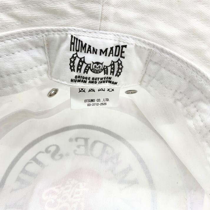 HUMAN MADE ヒューマンメイド ロゴバケットハット L ホワイト
