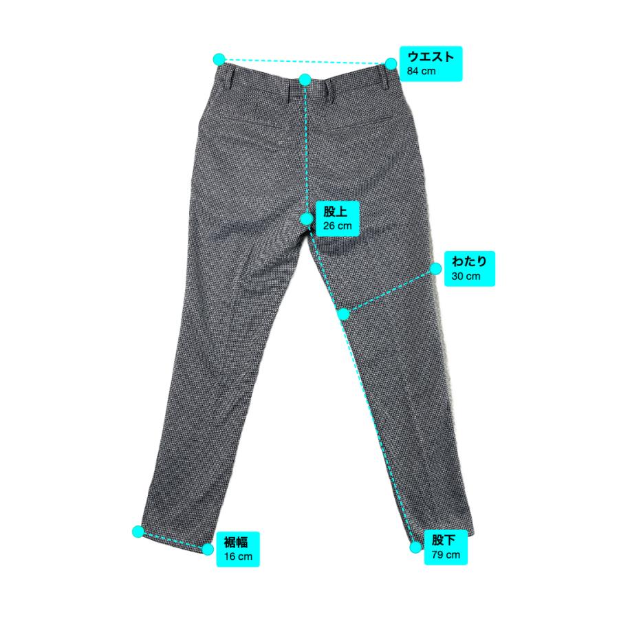 giab's ARCHIVIO ジャブスアルキビオ 25SS 1タックハウンドトゥース