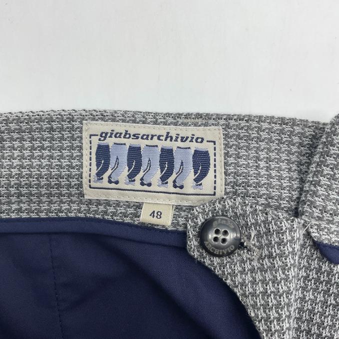 giab's ARCHIVIO ジャブスアルキビオ 25SS 1タックハウンドトゥース