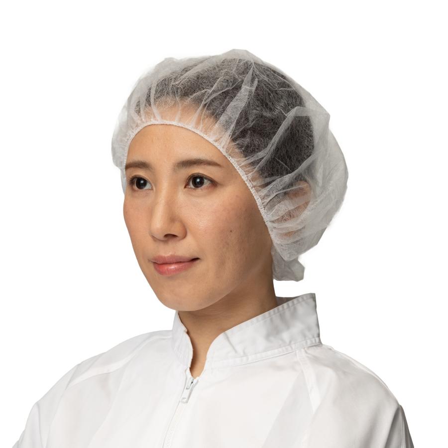 プロワーク ヘアキャップ 100枚入り 箱入り 不織布 白 フリー |  | 01