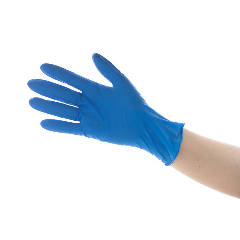 プロワーク　ニトリーノストロング　ブルー　100枚入り　NST-02　ニトリル　24cm　厚手　耐油　食品衛生法適合品　調理　掃除　軽作業　左右兼用　 |  | 01