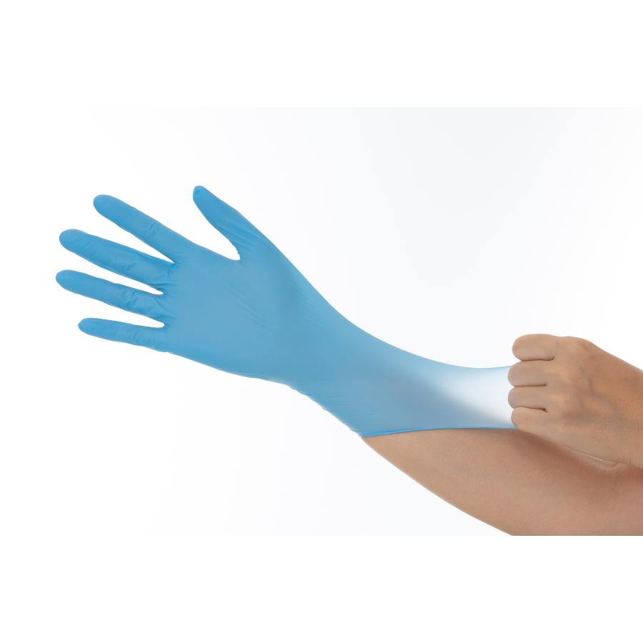プロワーク　ニトリル極薄手袋　ニトリーノライト Cブルー NLC-02  100枚入　ニトリル　使い捨て　パウダーフリー　食品衛生法適合品　左右兼用　 |  | 02