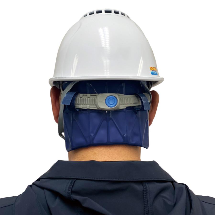 ヘルメット用冷却パッド＜ 涼RUN ＞　ネッククーラー　ヘルメット　首筋　冷却パッド　クーリングフラップ　簡単装着　清涼感　ひんやり　冷感　熱中症対策　PCM | 