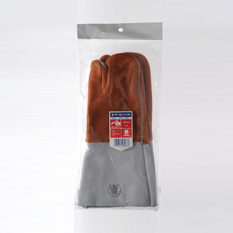 中部物産貿易 ホーケングローブ 溶接用革手袋 ヨーテ#2A 3本指 コンビ革 溶接 溶断 牛表革 ロング |  | 01