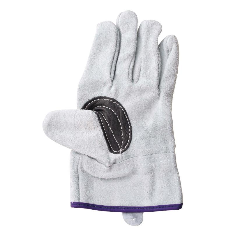 ホーケン　牛床革背縫い　綿インナー　BUREVO  SR-001  指股あて付き　カワテ　軽防寒　吸汗 | 