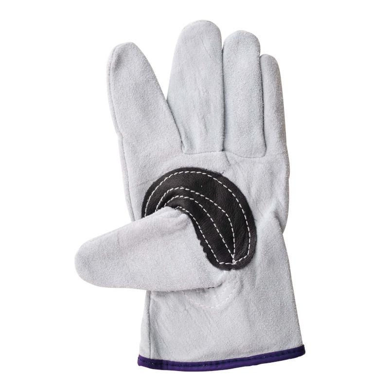 ホーケン　牛床革　マジック付き　綿インナー　BUREVO　SR-002　親指あて付き　カワテ　軽防寒　吸汗 | 