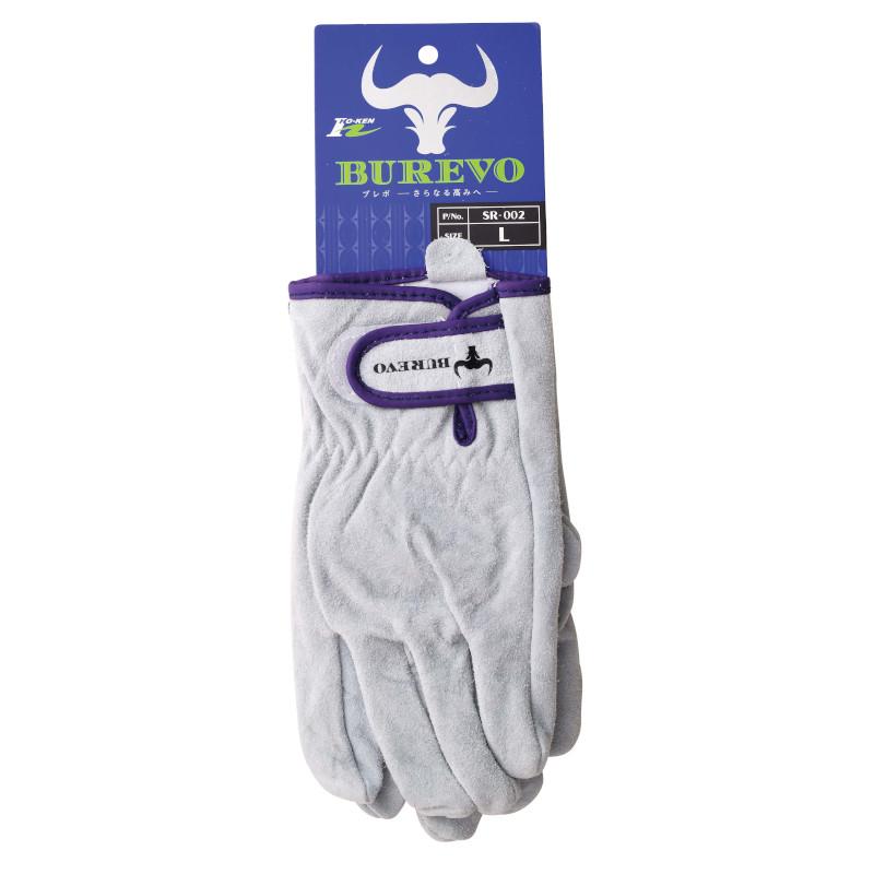 ホーケン　牛床革　マジック付き　綿インナー　BUREVO　SR-002　親指あて付き　カワテ　軽防寒　吸汗 |  | 02