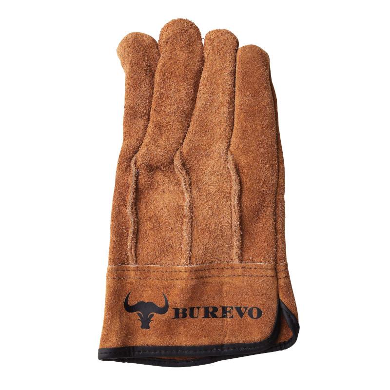 ホーケン　牛床革背縫い　内綿付き　BUREVO　SR-006  茶色　カラー背縫い　指股あて付き　カワテ　洗濯可　軽防寒　吸汗　 |  | 01
