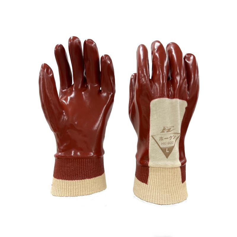 ビニール手袋　ホーケンHK-900   1双　背抜き　ビニール厚手　通気性　丈夫 | 