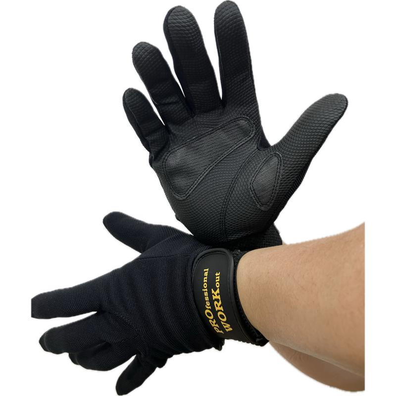 トレーニンググローブ　フルフィンガー　プロワーク　PROfessional WORKout　PW-02　グリップグローブ　ベンチプレス　プルダウン | 