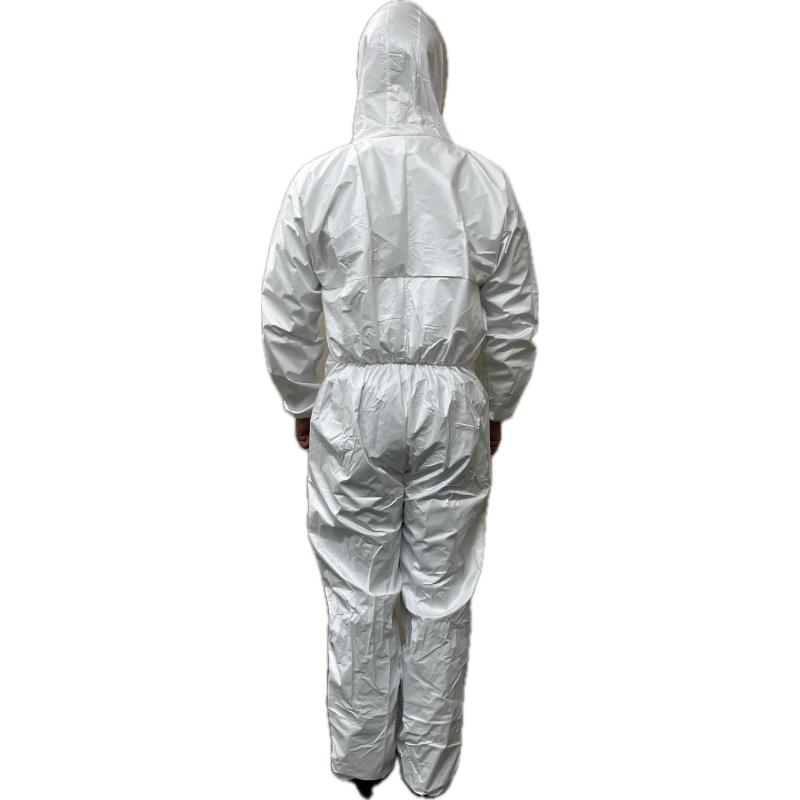 中部物産貿易　プロワーク　防水着たろう　WP-849　不織布つなぎ服　防水　撥油　使い捨て　白　３Lサイズあり　４Lサイズあり |  | 02