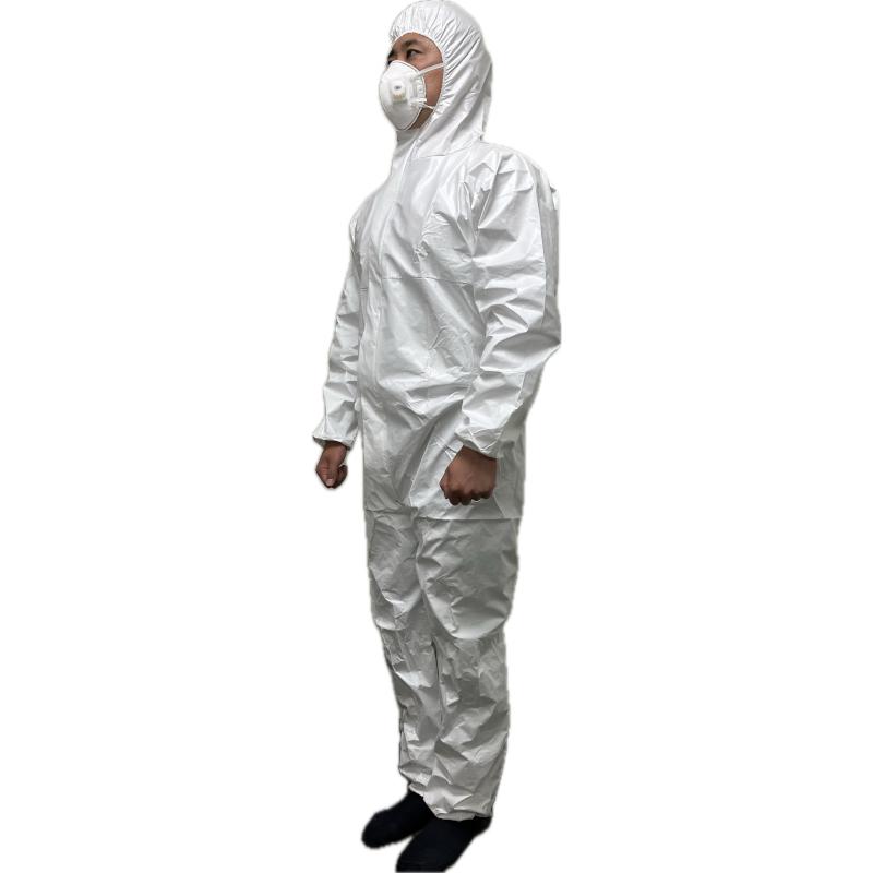 中部物産貿易　プロワーク　防水着たろう　WP-849　不織布つなぎ服　防水　撥油　使い捨て　白　３Lサイズあり　４Lサイズあり |  | 01