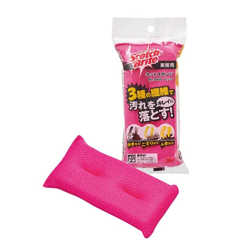 3M ネットスポンジ ピンク 60個入(＠1個あたり260.4円)9400-PIN