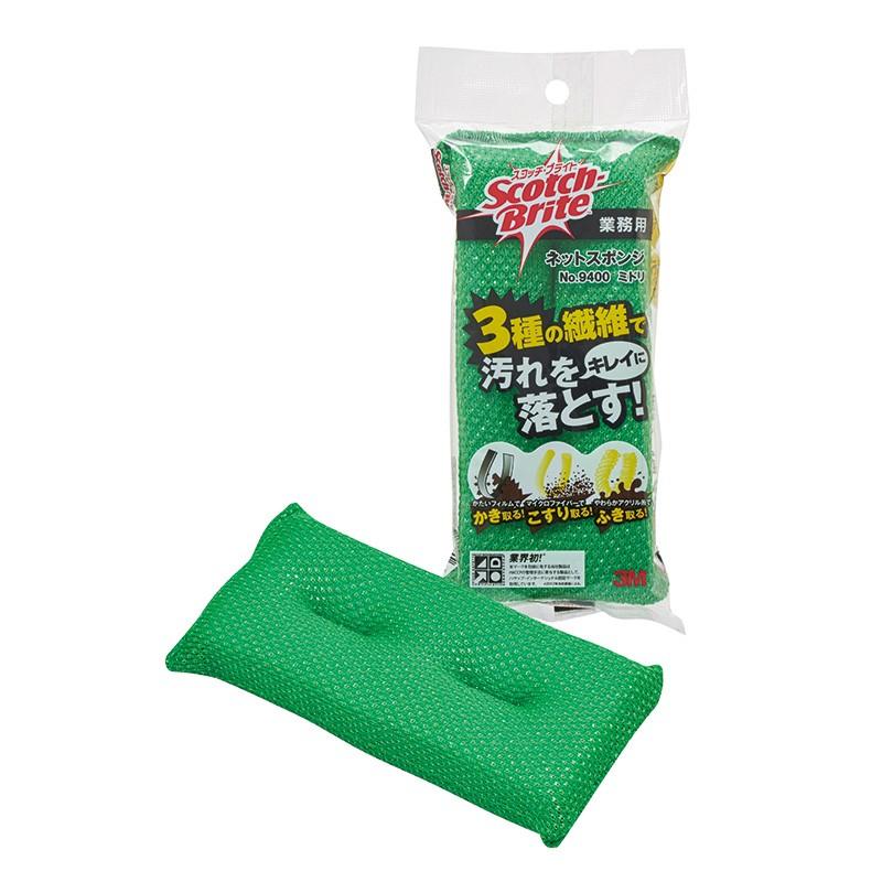 3M ネットスポンジ ミドリ 60個入(＠1個あたり260.4円)9400-GRE