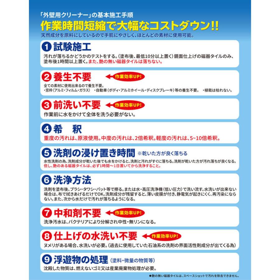 オーブテック スペースショット 外壁用クリーナー 5ガロン 18.9L |  | 04
