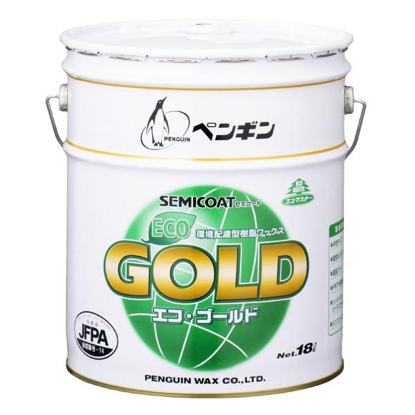 ペンギンワックス セミコート エコゴールド 18L（缶）環境配慮床用ワックス 006378（Yahoo!・CCnet 快適バリューSHOP）