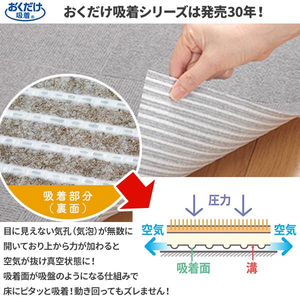 まとめ買いお得 セール価格 サンコー SANKO おくだけ吸着 拭ける キッチンマット 60 x 180cm 無地 ブラウン 2枚入(＠1枚あたり3575円)KP-78 |  | 01