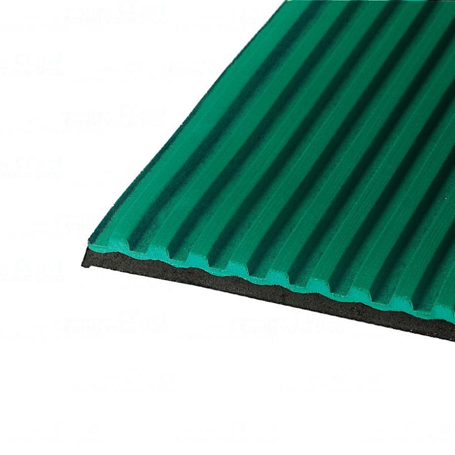 テラモト/イルマゴム 筋入ゴム 3mm厚 緑 滑り止めマット 1m×20m MR-142-010-1の画像