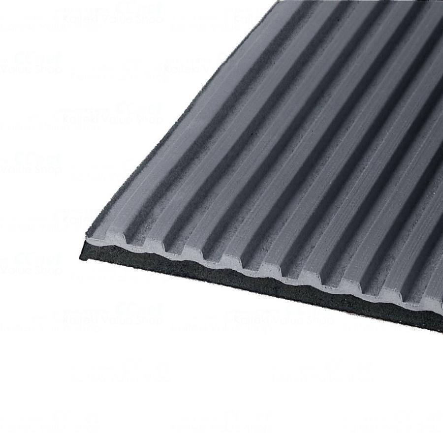 テラモト/イルマゴム 筋入ゴム 3mm厚 灰 滑り止めマット 1m×20m MR-142-010-5の画像