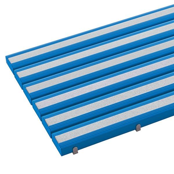 テラモト 抗菌すべり止め安全スノコ 青 お客様組立品 600×1200mm MR-098-343-3